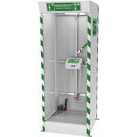 Emergency Cubicle Shower & Covered Eye & Face Wash with Sump Pump Cintas