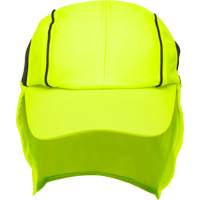 Chapeaux de refroidissement avec voiles pour le cou, Lime haute visibilit&eacute; Cintas