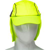 Chapeaux de refroidissement avec voiles pour le cou, Lime haute visibilit&eacute; Cintas