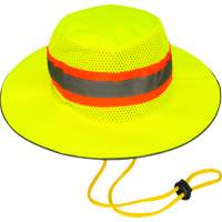 Chapeau de p&ecirc;cheur &agrave; refroidissement par &eacute;vaporation, Lime haute visibilit&eacute; Cintas