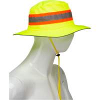 Chapeau de p&ecirc;cheur &agrave; refroidissement par &eacute;vaporation, Lime haute visibilit&eacute; Cintas