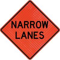Quadra Flex Roll-Up Sign with Traffic Control Person Ahead Symbol Cintas