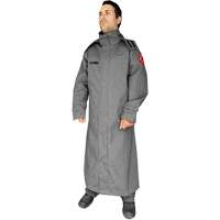 CoreMAX FR 52" Jacket with Attached Hood, Small, Grey Cintas