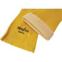 Rough-Finish Chemical-Resistant Gloves, Size 9, 14" L, PVC, Interlock Inner Lining, 47-mil Cintas
