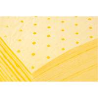 Bonded Sorbent Pads, Hazmat, 15" x 19", 8 gal. Absorbancy Cintas