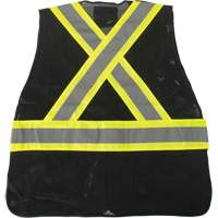 CSA Compliant Surveyor Vest, Black, Medium, Polyester Cintas