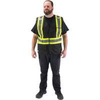 CSA Compliant Surveyor Vest, Black, Medium, Polyester Cintas