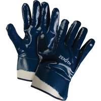 Heavyweight Safety Cuff Gloves, 10/X-Large, Nitrile Coating, Cotton Shell Cintas