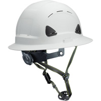 Fibre Metal Climbing Style Helmet with Full Brim, Meets CSA Type 2, Ratchet Suspension, Vented Cintas