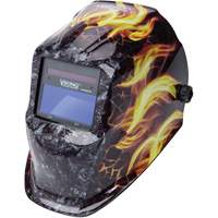VIKING 1740 Ignition Auto-Darkening Welding Helmet, 3.78" L x 1.67" W View Area, 9 - 13 Shade Range Cintas