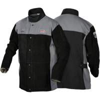 Veste de soudage FR robuste de s&eacute;rie XVI, Cuir, Moyen, Noir Cintas