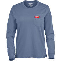 T-shirt &agrave; manches longues avec poches GRIDIRON, Femmes, T-petit, Bleu Cintas