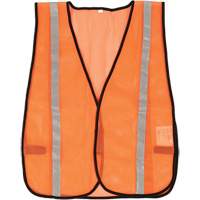 Veste de s&eacute;curit&eacute; &agrave; mailles compacte, Orange haute visibilit&eacute;, Polyester Cintas