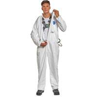 Harness-Compatible Disposable Coverall, Small, White, Tyvek&reg; 500 Cintas