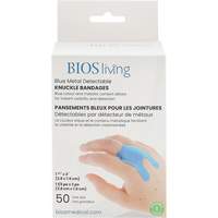 Blue Bandages, Knuckle, 3", Fabric Metal Detectable, Sterile Cintas