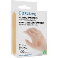 Water-Resistant Bandages, Rectangular/Square, 3", Plastic, Sterile Cintas