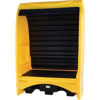 2-Drum Hard Cover Spill Pallet, 43.11" L x 61.61" W x 83.07" H, 1433 lbs. Load Capacity Cintas