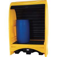 2-Drum Hard Cover Spill Pallet, 43.11" L x 61.61" W x 83.07" H, 1433 lbs. Load Capacity Cintas