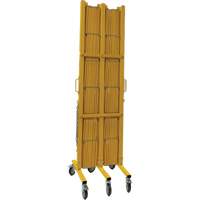 Expandable Barrier, 84" H x 20' L, Yellow Cintas