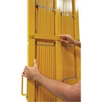 Expandable Barrier, 84" H x 20' L, Yellow Cintas