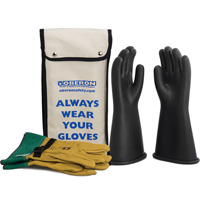 Ensemble de gants en caoutchouc pour l'&eacute;lectricit&eacute; de classe 1, 8, 14" lo, 37 cal/cm², NFPA 70E Cintas