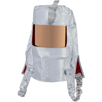 Cagoule r&eacute;fl&eacute;chissant la chaleur avec fen&ecirc;tre transparente dor&eacute;e Cintas