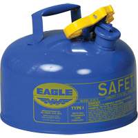 Safety Can for Kerosene, Type I, Galvanized Steel, 2 US gal., Blue, FM Approved/UL/ULC Listed Cintas