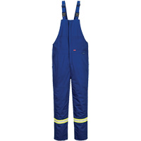 Bizflame&reg; 88/12 Insulated Bib Pants, Cotton/Nylon, Small, Blue Cintas