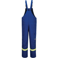 Bizflame&reg; 88/12 Insulated Bib Pants, Cotton/Nylon, Small, Blue Cintas