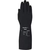 AlphaTec 38001PP Medium Duty Chemical-Resistant Gloves, Size 7, 14" L, Butyl Rubber, 14-mil Cintas