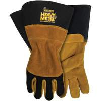 Black Velvet Mig/Stick Welding Gloves, Grain Elkhide, Size Small Cintas
