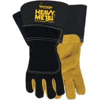 Gants de soudage d'hiver Black Velvet Heavy Metal, Taille Petit, Enveloppe en Cuir d'&eacute;lan refendu, ASTM ANSI niveau A5 Cintas