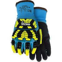 Gants d'hiver antichocs 9393TPR Stealth Black Ops, Petit, Paume en Mousse de latex, Poignet Poignet en tricot Cintas