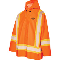 R804 Hurricane Rain Jacket, Small, High Visibility Orange Cintas