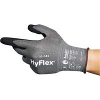 Gants industriels ultral&eacute;gers 11-581 HyFlex, Taille 6, Calibre 21, Rev&ecirc;tement Nitrile, Enveloppe en Nylon/PEHP/Tungst&egrave;ne/Spandex, ASTM ANSI niveau A6 Cintas