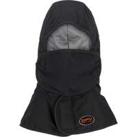 Pioneer 765A Flame-Resistant Quilted Hard Hat Liner with Long Neck & Detachable Mouthpiece, Black/Grey, Cotton/FR-Tech&reg;/Modacrylic/Nylon Cintas
