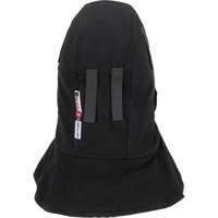 Pioneer 765A Flame-Resistant Quilted Hard Hat Liner with Long Neck & Detachable Mouthpiece, Black/Grey, Cotton/FR-Tech&reg;/Modacrylic/Nylon Cintas