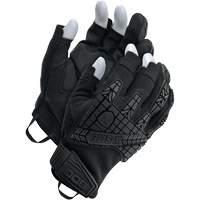 X-Site&reg; Impact Trigger Finger Gloves, Suede Palm, Size X-Small Cintas
