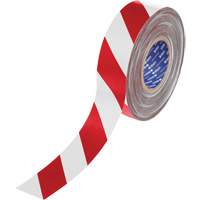 ToughStripe&reg; Max Floor Marking Tape, 2" x 100', Polyester, Red and White Cintas