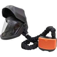 PEAKAIR DEFENDER Visor with Flip-Front & X90VX Blower Kit, Facepiece Respirator/Welding Helmet, Lithium-Ion Battery Cintas