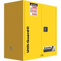 Armoire de s&eacute;curit&eacute; pour produits inflammables Utili-Guard+, 30 gal., 1 Porte(s), 43" La x 44" h x 22" p Cintas