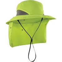 Chill-Its 8934 Ranger Hat with Neck Shade, Small/Medium, Hi-Vis Lime Cintas