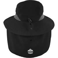 Chill-Its 8934 Ranger Hat with Neck Shade, Small/Medium, Black Cintas