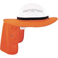 Chill-Its 6661 Universal Hard Hat Brim with Neck Shade, Hi-Vis Orange Cintas