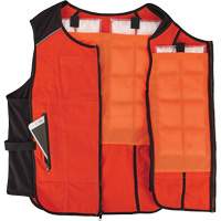 Veste de refroidissement &agrave; changement de phase l&eacute;g&egrave;re avec sachets de recharge Chill-Its 6260, Petit/Moyen, Orange Cintas
