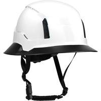 Wide Clip-On Full Brim for RZRBack Climbing Helmet, White Cintas