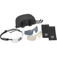 Ensemble de lunettes de s&eacute;curit&eacute; Combat, Lentille Transparent/Fum&eacute;e/Cuivre, Antibu&eacute;e/Anti-&eacute;gratignures, ANSI Z87+ Cintas