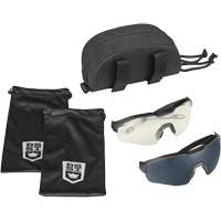 Ensemble de cache-œil pour lunettes de s&eacute;curit&eacute; MY6, Lentille Transparent/Fum&eacute;e, Antibu&eacute;e/Anti-&eacute;gratignures, ANSI Z87+ Cintas