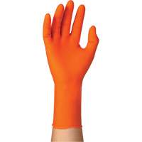 TOUCHNTUFF 93-800 Disposable Gloves, 6.5/7, Latex/Neoprene/Nitrile, 23.6-mil, Powder-Free, Orange Cintas