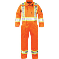 High-Visibility Fire-Resistant Coveralls, Size Small, Orange Cintas